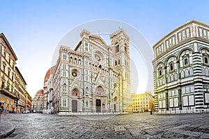 Cathedral of Santa Maria del Fiore on surise, Florence