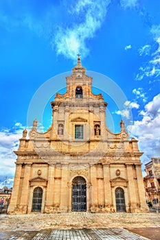 The Cathedral of Santa Maria delle Stelle in Comiso - Sicily, Italy photo