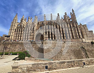 The Cathedral of Santa Maria of Palma de Mallorca,Spain