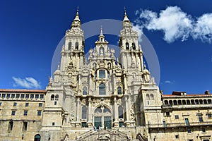 Cathedral. Santiago de Compostela. Plaza del Obradoiro. Spain. photo