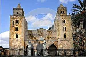 Cathedral Santissimo Salvatore in Cefalu , Sicily