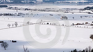 Cathedral scenery from viewpoint of Neuschwanstein