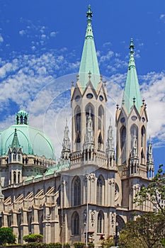 Cathedral of se Sao Paulo in Sao Paulo, Brazil