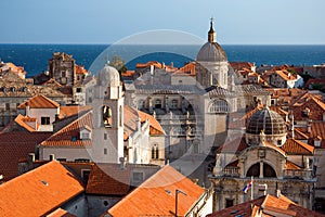 Cathedral seen from walls