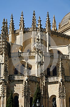 Cathedral of Segovia detail, Spain.