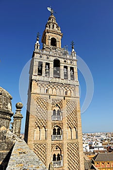 The cathedral of Seville, Giralda tower, Andalusia, Spain