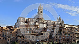 The cathedral of Siena in Tuscany. Italy