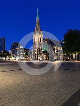 Cathedral Square at Dusk