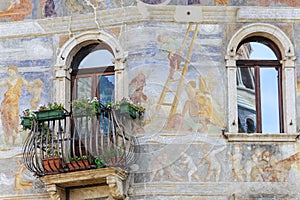 Cathedral square of Trento, house