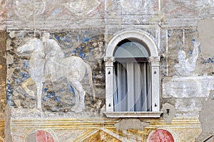 Cathedral square of Trento, house