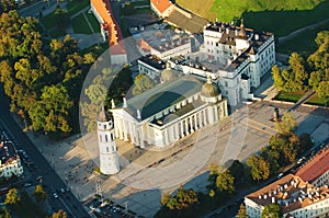 Cathedral square in Vilnius, Lithuania