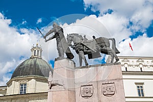 Cathedral Square, Vilnius, Lithuania.