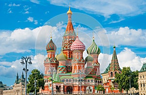 Cathedral of St. Basil at the Red Square in Moscow, Russia