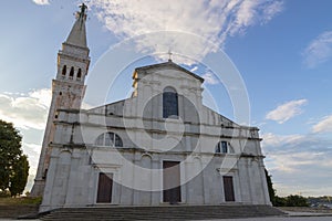 Cathedral of St.Euphemia in Rovinj town in Croatia