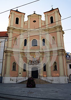 Cathedral of St. John of Matha and St. Felix of Valois, at Zupne Square, Bratislava, Slovakia