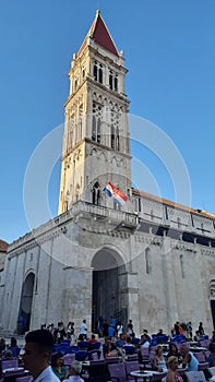 Cathedral of. St Lawrence in Trogir, main square, UNESCO world heritage site, Dalmatia, Croatia