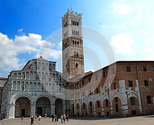 Cathedral of St Martin in Lucca, Italy,