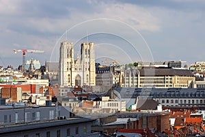 Cathedral of St. Michael and St. Gudula Burssels skyline