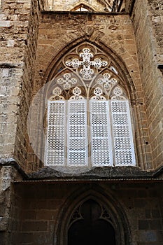 The Cathedral of st.Nicolas (Lala Mustafa Pasha Mosque) in the city of Famagusta, Northern Cyprus