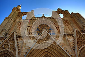 The Cathedral of st.Nicolas (Lala Mustafa Pasha Mosque) in the city of Famagusta, Northern Cyprus