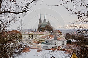 Cathedral st.Peter and Paul in winter.