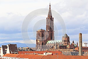 Cathedral in Strasbourg Alsace France