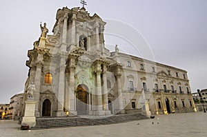 The cathedral of Syracuse, Sicily