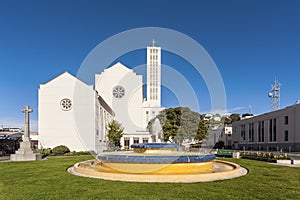 Cathedral and Tait Fountain, Napier, New Zealand