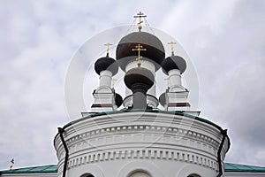 The Cathedral of the Three Saints is the main Orthodox church in Mogilev. Belarus