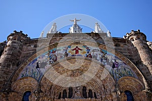 Cathedral on Tibidabo hill,Barcelona photo