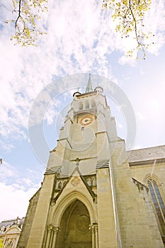 Cathedral tower in Lausanne