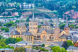 Cathedral in Trier viewed from Petrisberg, Germany