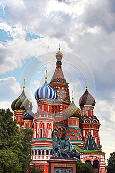 The Cathedral of Vasily the Blessed known as Saint Basil`s Cathedral, Russia
