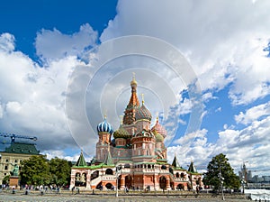 The Cathedral of Vasily the Blessed in Moscow, Russia