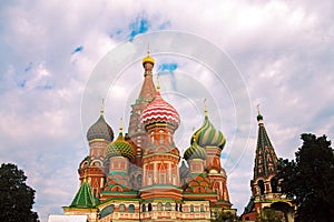The Cathedral of Vasily the Blessed. Moscow, Russia