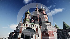 The Cathedral of Vasily the Blessed in Moscow, Russia footage