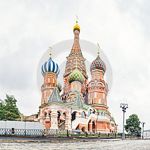 The Cathedral of Vasily the Blessed in Moscow, Russia on Red Square