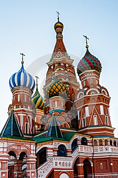 Cathedral of Vasily the Blessed on the Red Square in Moscow photo