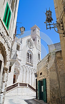 Cathedral view in Giovinazzo Oldtown. Apulia.