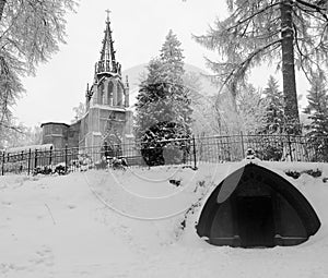 Cathedral during a winter season