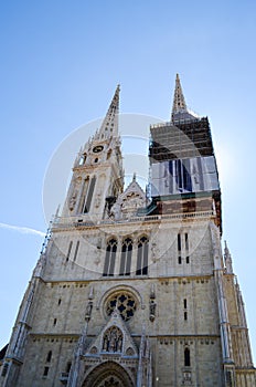 Cathedral in Zagreb, Croatia.