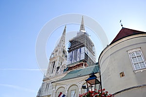 Cathedral in Zagreb, Croatia.