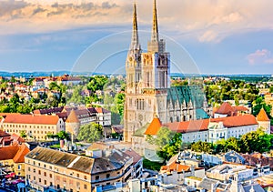 Cathedral in Zagreb, Croatia.