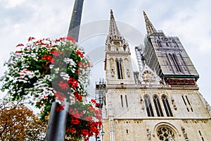 cathedral of zagreb old european gothic church