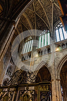 Cathedrale Saint Andre interior in Bordeaux, France