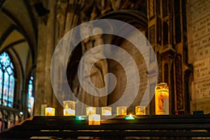 Cathedrale Saint Andre interior in Bordeaux, France