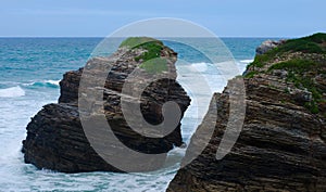 Cathedrals beach in north of Spain