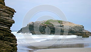 Cathedrals beach in north of Spain