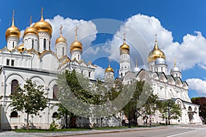 Cathedrals and Bell Tower of Moscow Kremlin photo