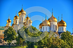 The cathedrals in Moscow Kremlin